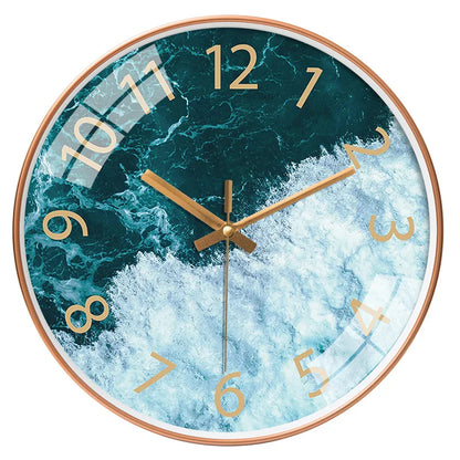 Modern Aerial Views Clock