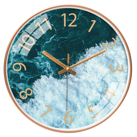Modern Aerial Views Clock
