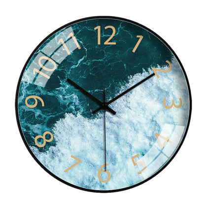 Modern Aerial Views Clock