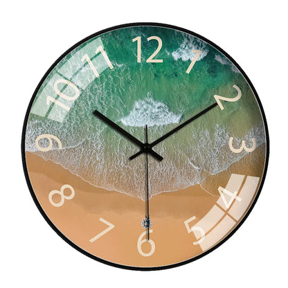 Modern Aerial Views Clock