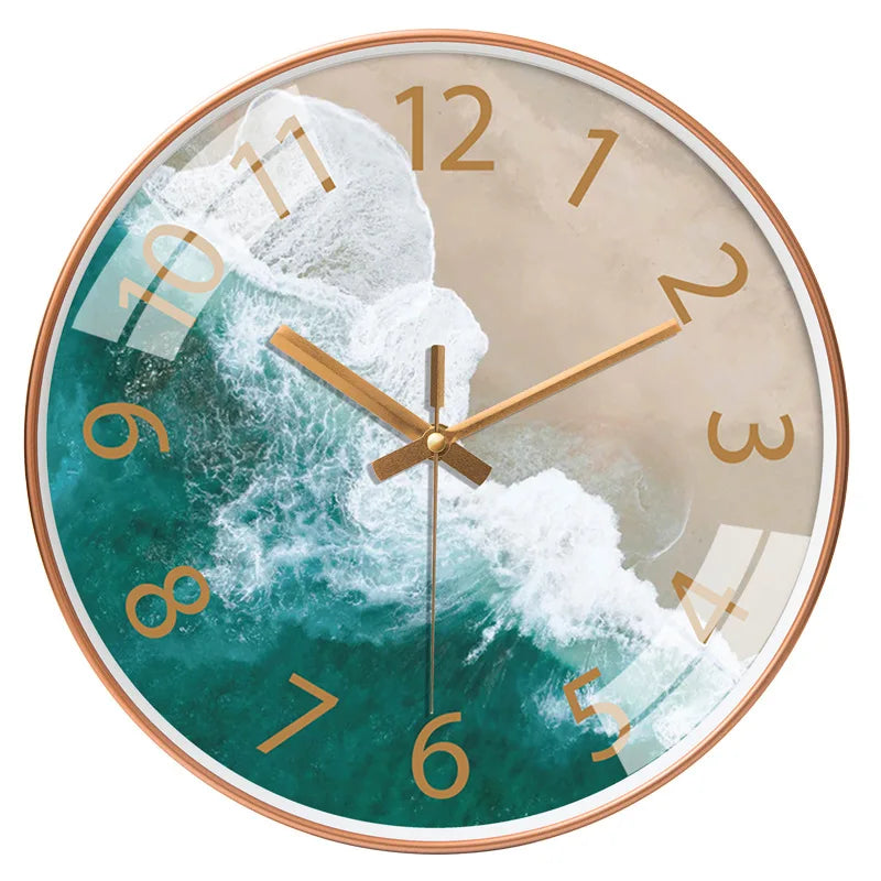 Modern Aerial Views Clock