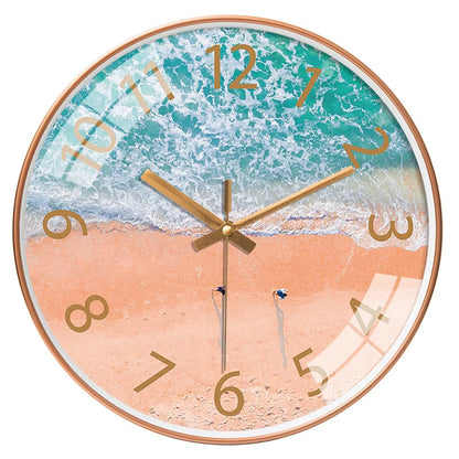 Modern Aerial Views Clock