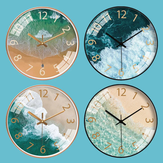 Modern Aerial Views Clock