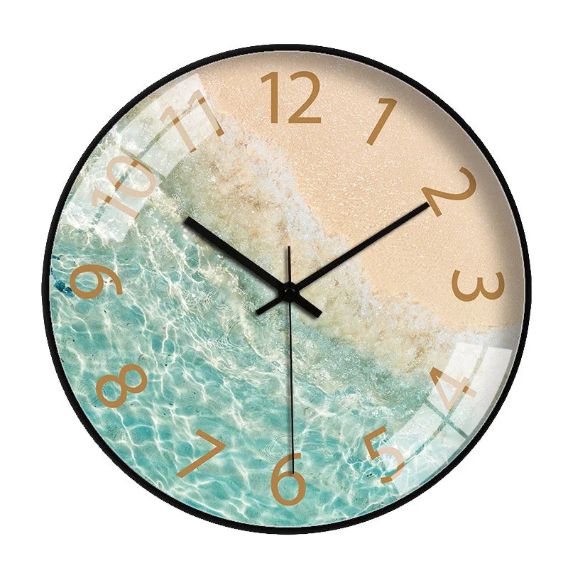 Modern Aerial Views Clock