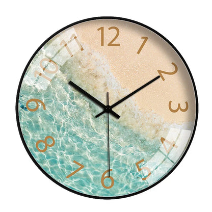 Modern Aerial Views Clock