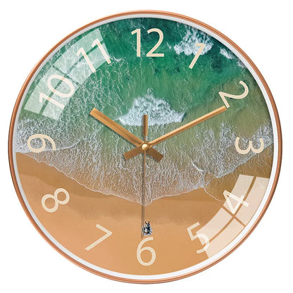 Modern Aerial Views Clock