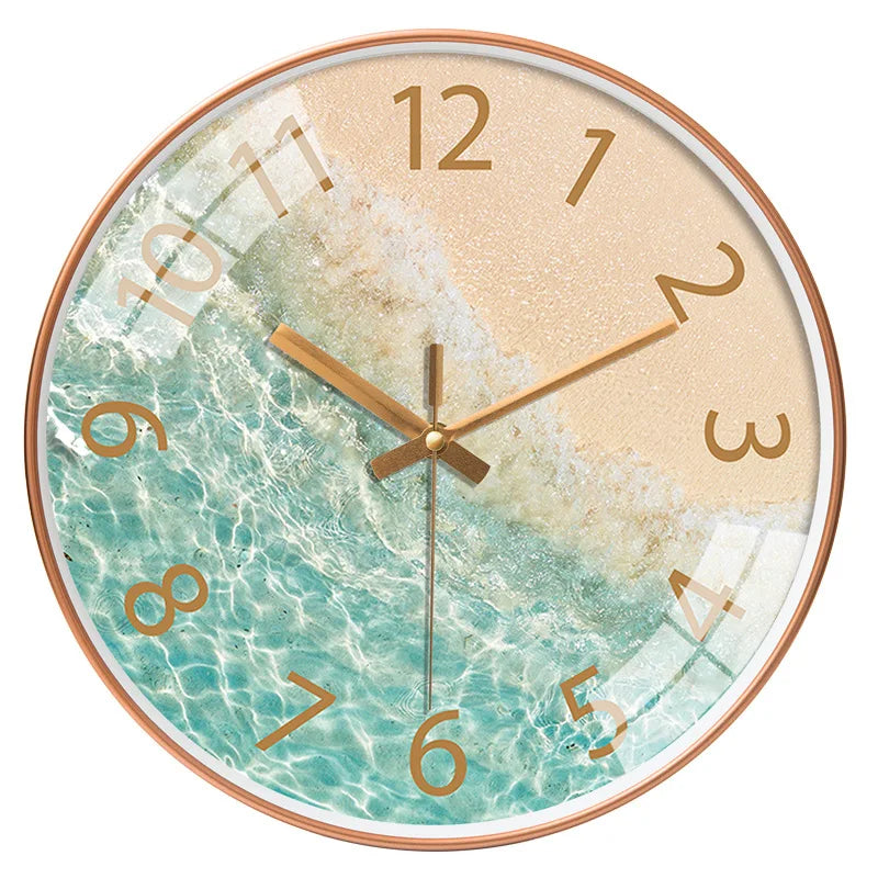 Modern Aerial Views Clock
