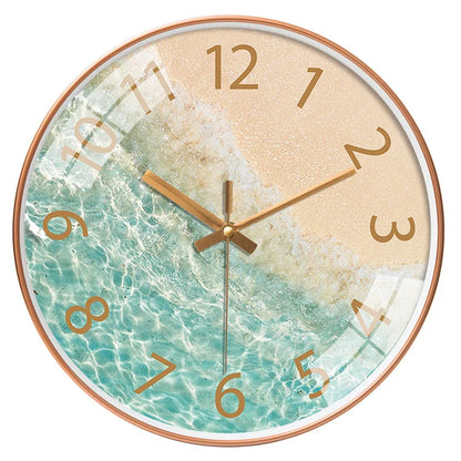 Modern Aerial Views Clock