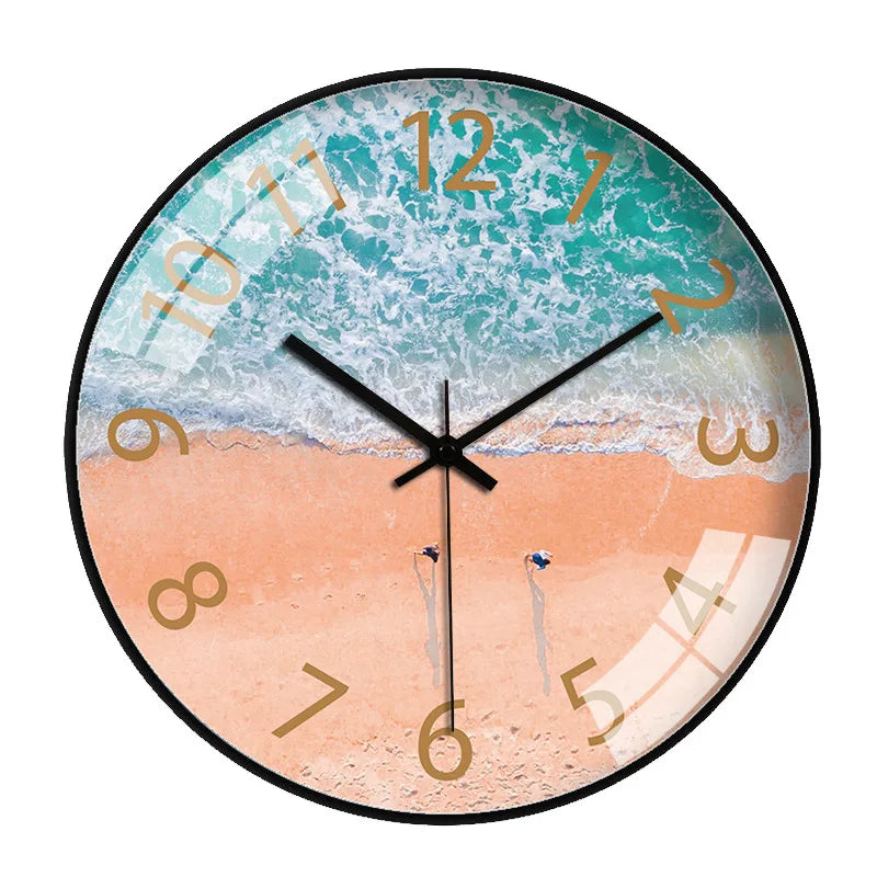 Modern Aerial Views Clock