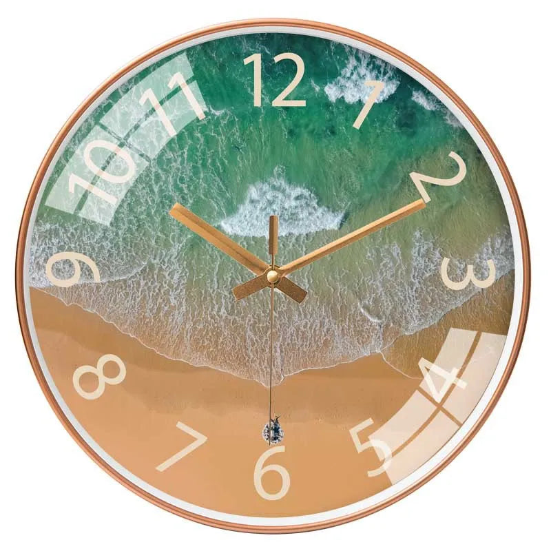 Modern Aerial Views Clock