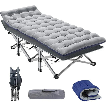 XL Folding Cot with Comfortable 2 Sided Mattress