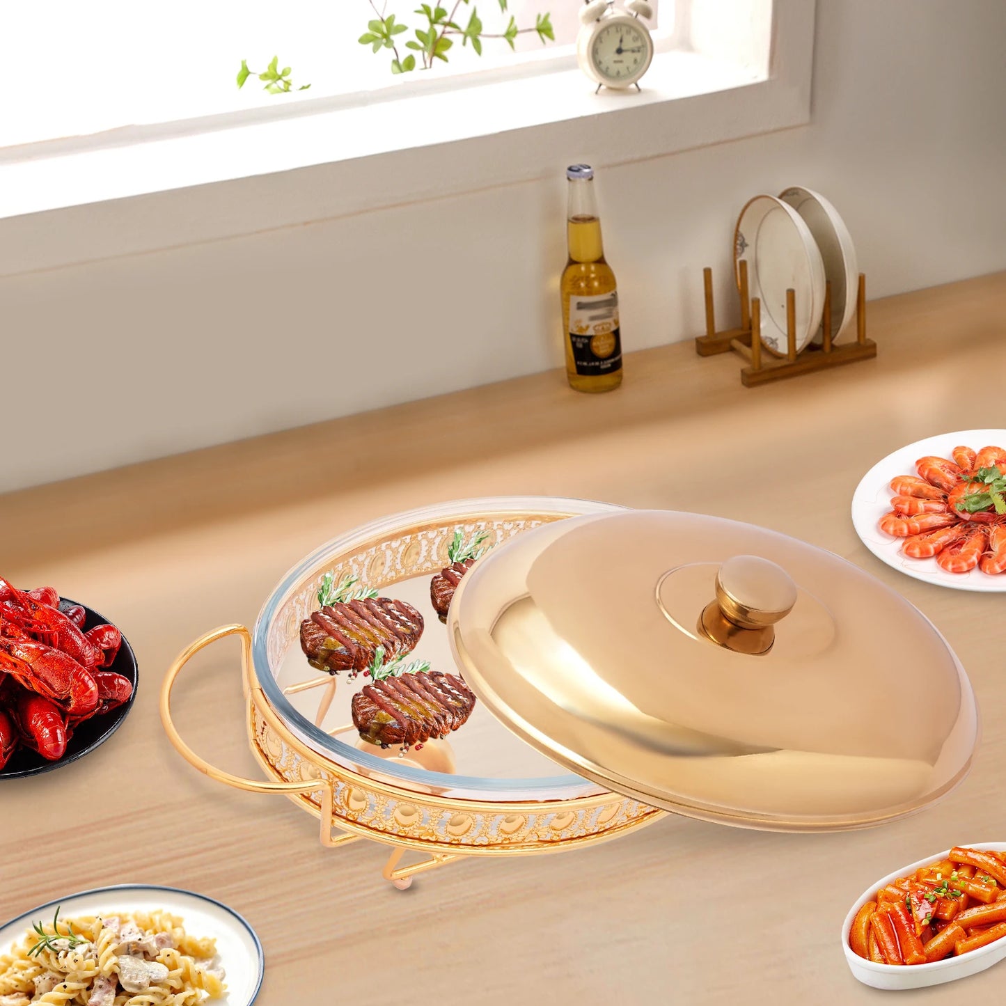 Oval Chafing Dish Set