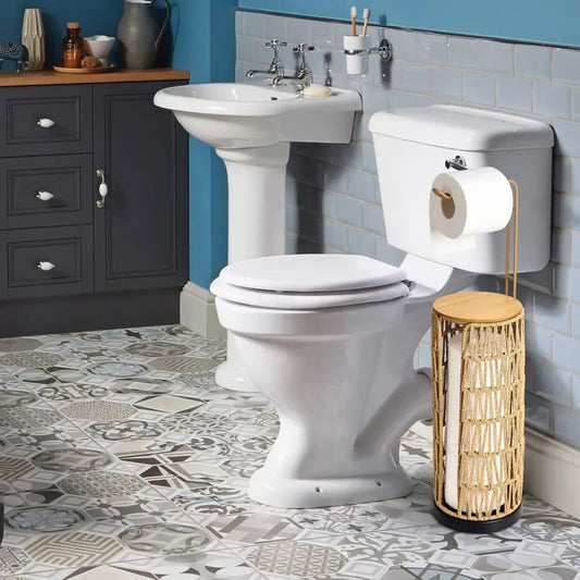 Handmade Freestanding Toilet Paper Holder
