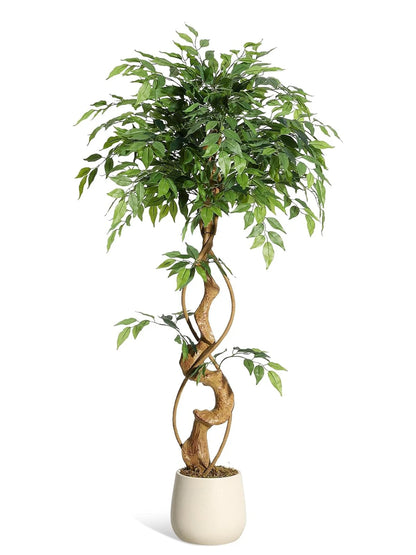 Sturdy Artificial Ficus Tree for Home Decor