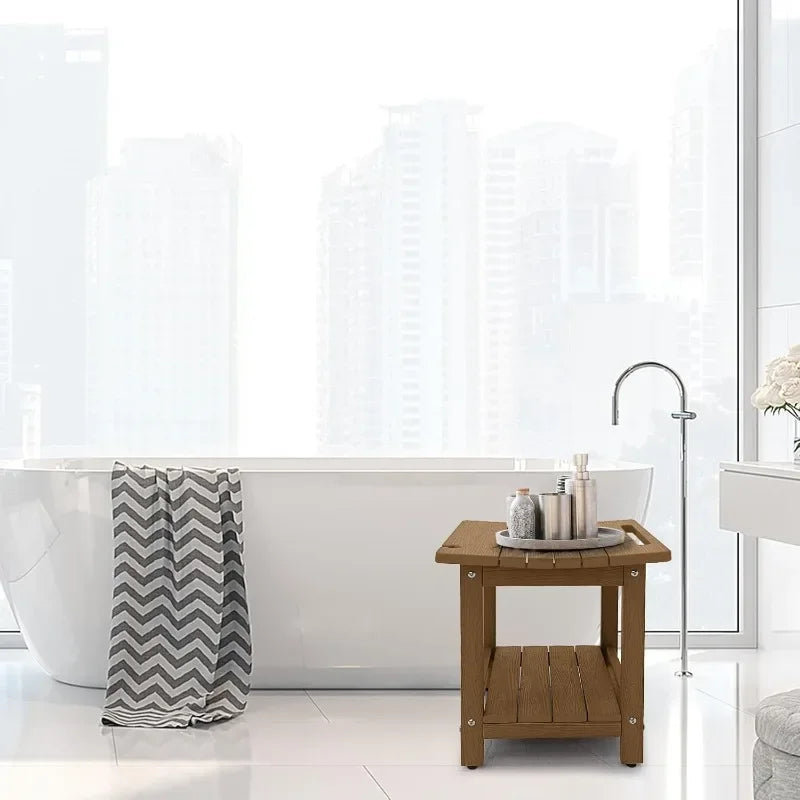 Sturdy 2-Tier Shower Stool