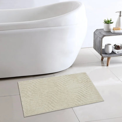 Tufted Waves 2 Piece Bath Rug Set