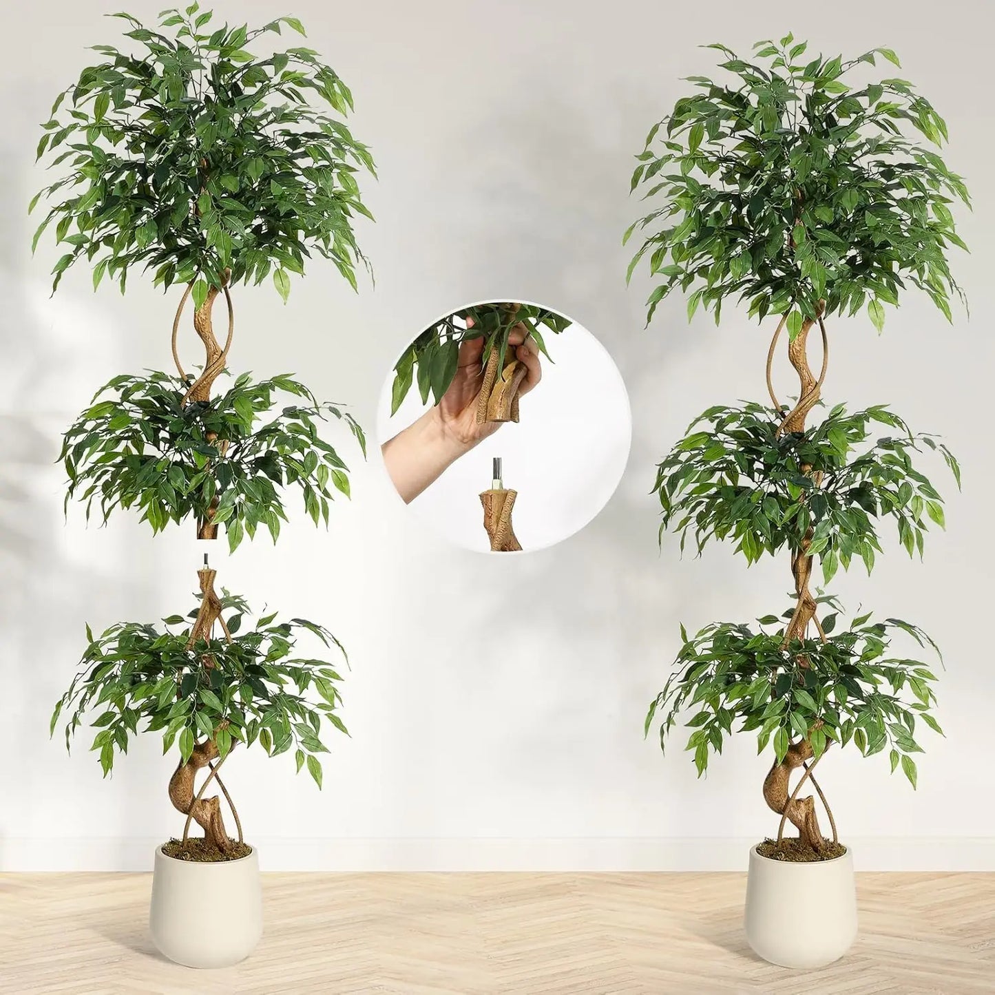 Sturdy Artificial Ficus Tree for Home Decor