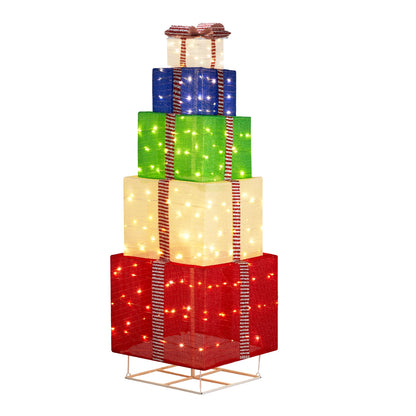 5-layer Holiday Gift Box Tower