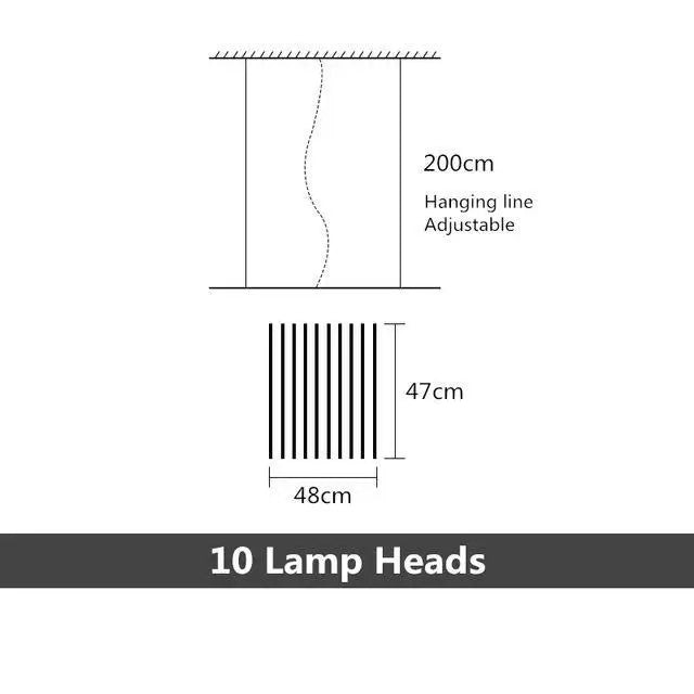 Modern LED Staircase Chandelier