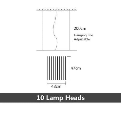 Modern LED Staircase Chandelier