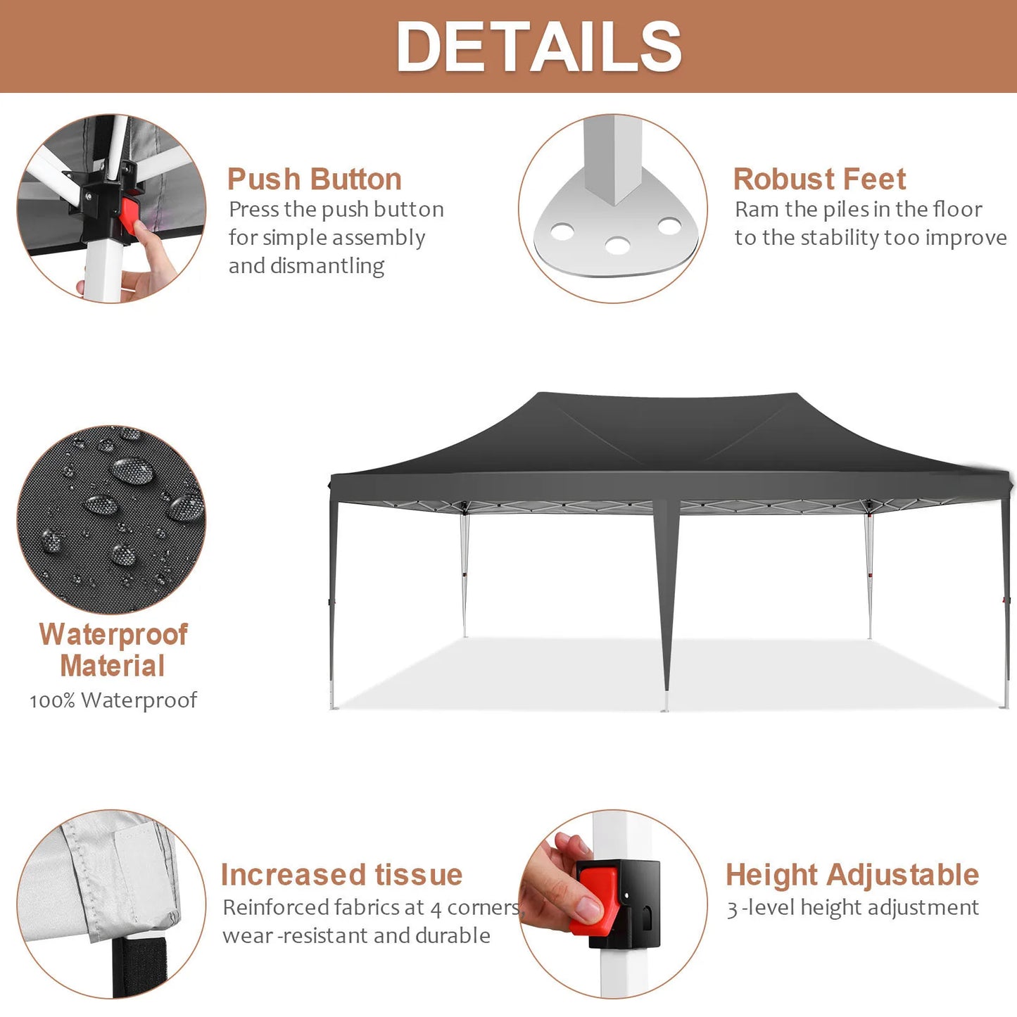 Durable Portable Outdoor Gazebo