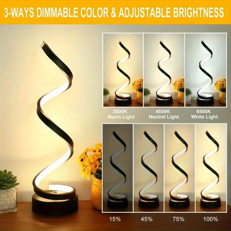 Bendable Spiral LED Table Lamp