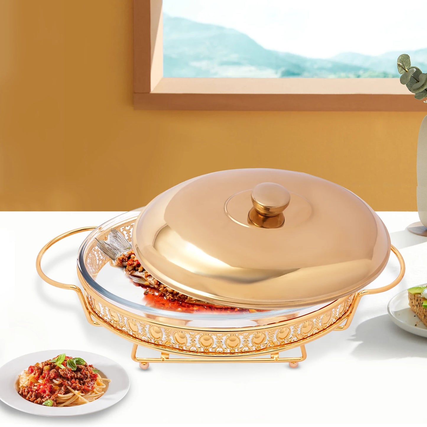 Oval Chafing Dish Set