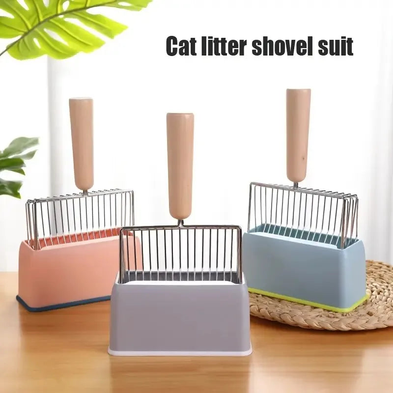 Durable Metal Cat Litter Shovel Set