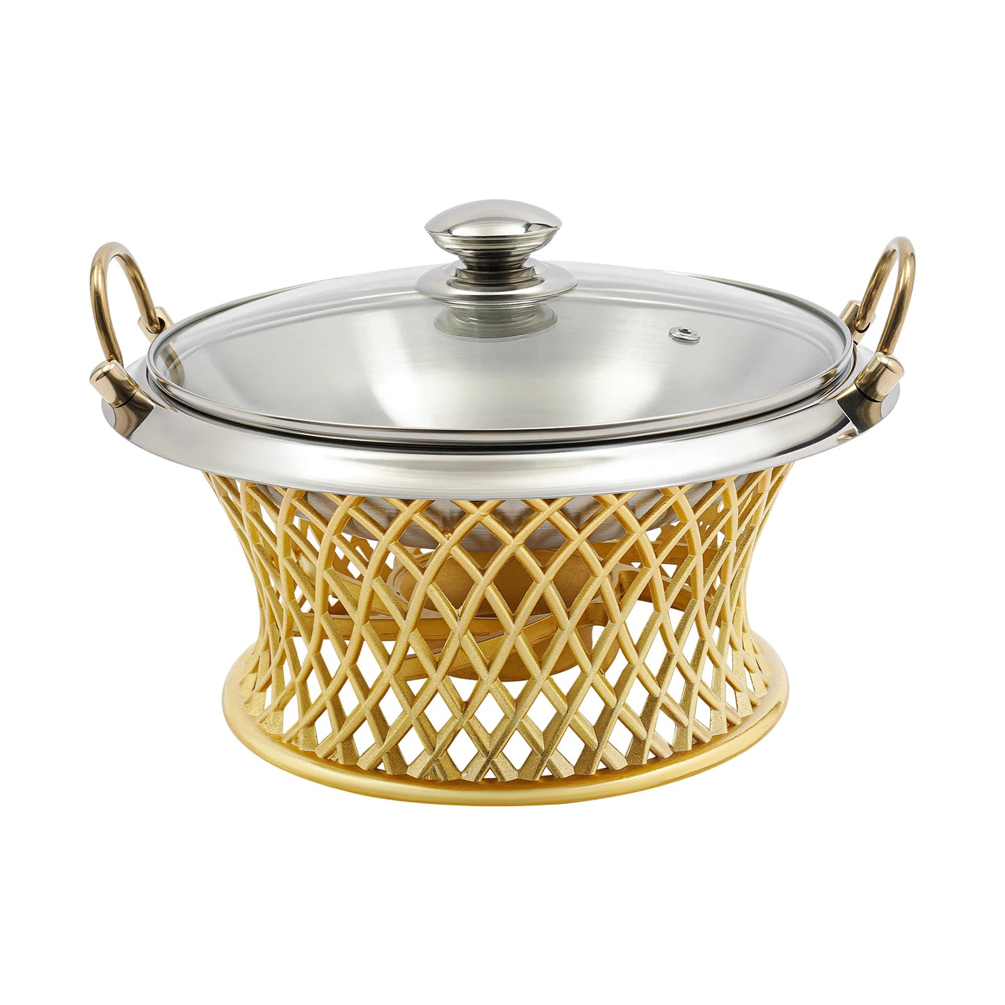 Tabletop Chafing Dish with Glass Lid