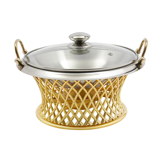 Tabletop Chafing Dish with Glass Lid