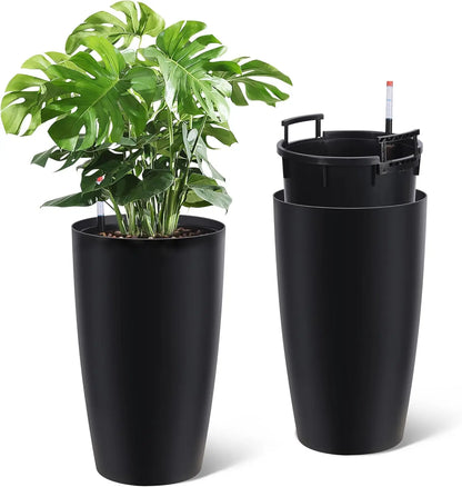 Self Watering Pots for Growing Plants  Set of 2