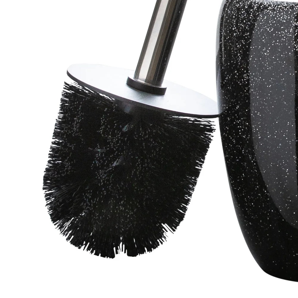 Glitter Toilet Bowl Brush and Canister Set