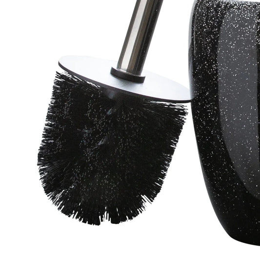 Glitter Toilet Bowl Brush and Canister Set