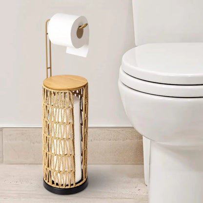 Handmade Freestanding Toilet Paper Holder