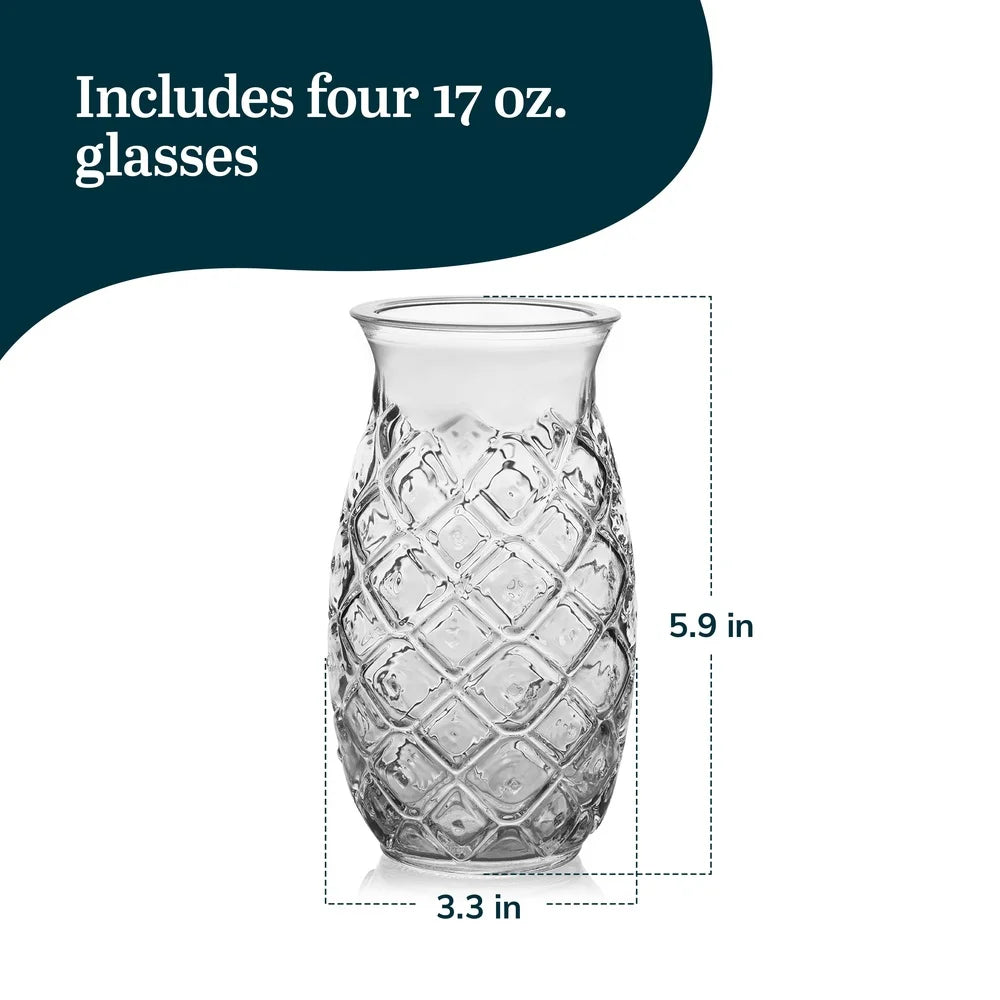 Decorative Pineapple Drinking Glasses