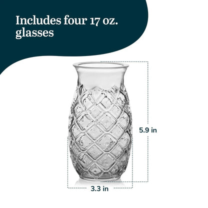 Decorative Pineapple Drinking Glasses
