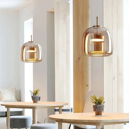 Hanging Nordic Glass Pendant Lamp