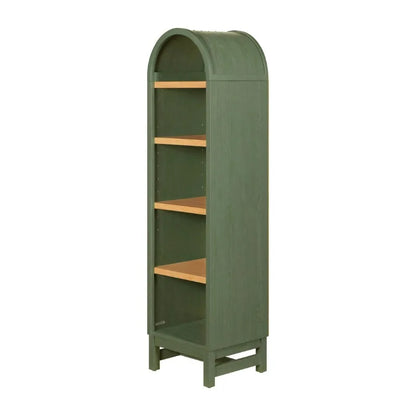 Narrow Arch Bookcase Rich Finish