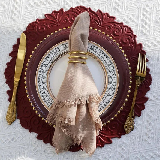 Elegant European Round Table Placemats