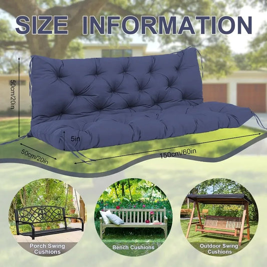 60 inch Waterproof Porch Swing Cushion
