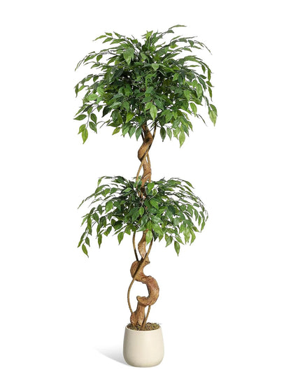Sturdy Artificial Ficus Tree for Home Decor