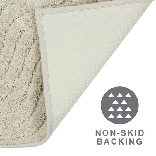 Tufted Waves 2 Piece Bath Rug Set