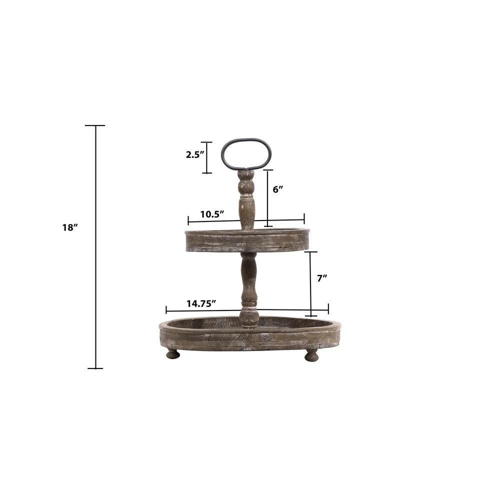 2-Tier Display Tray