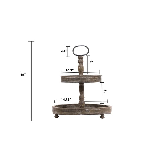 2-Tier Display Tray