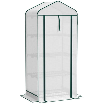 Mini Greenhouse with Screen Roof