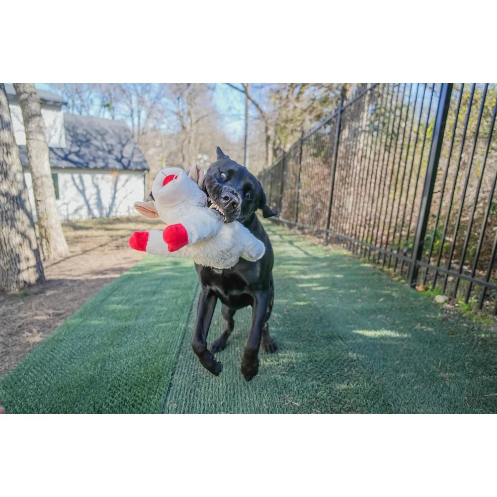 Plush Jumbo Lamb Chop  Dog Toy with Squeaker