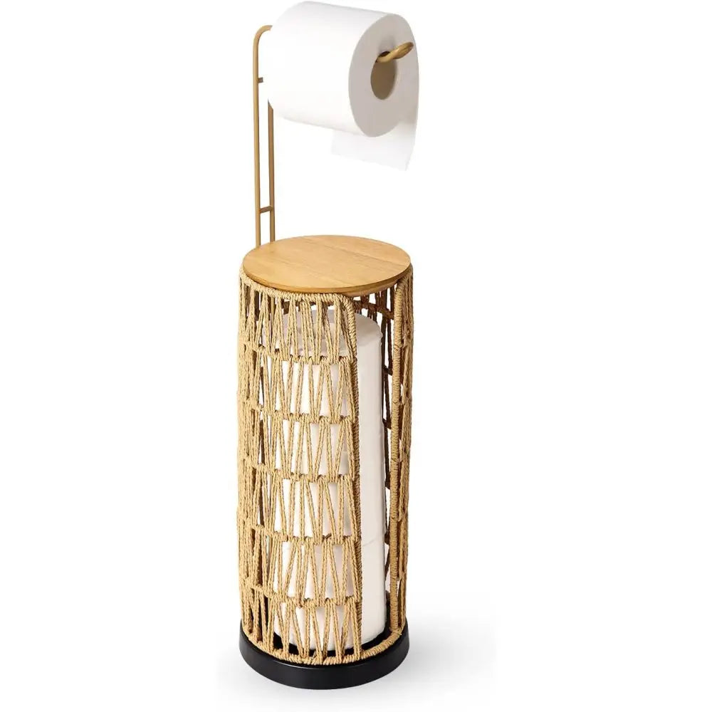 Handmade Freestanding Toilet Paper Holder