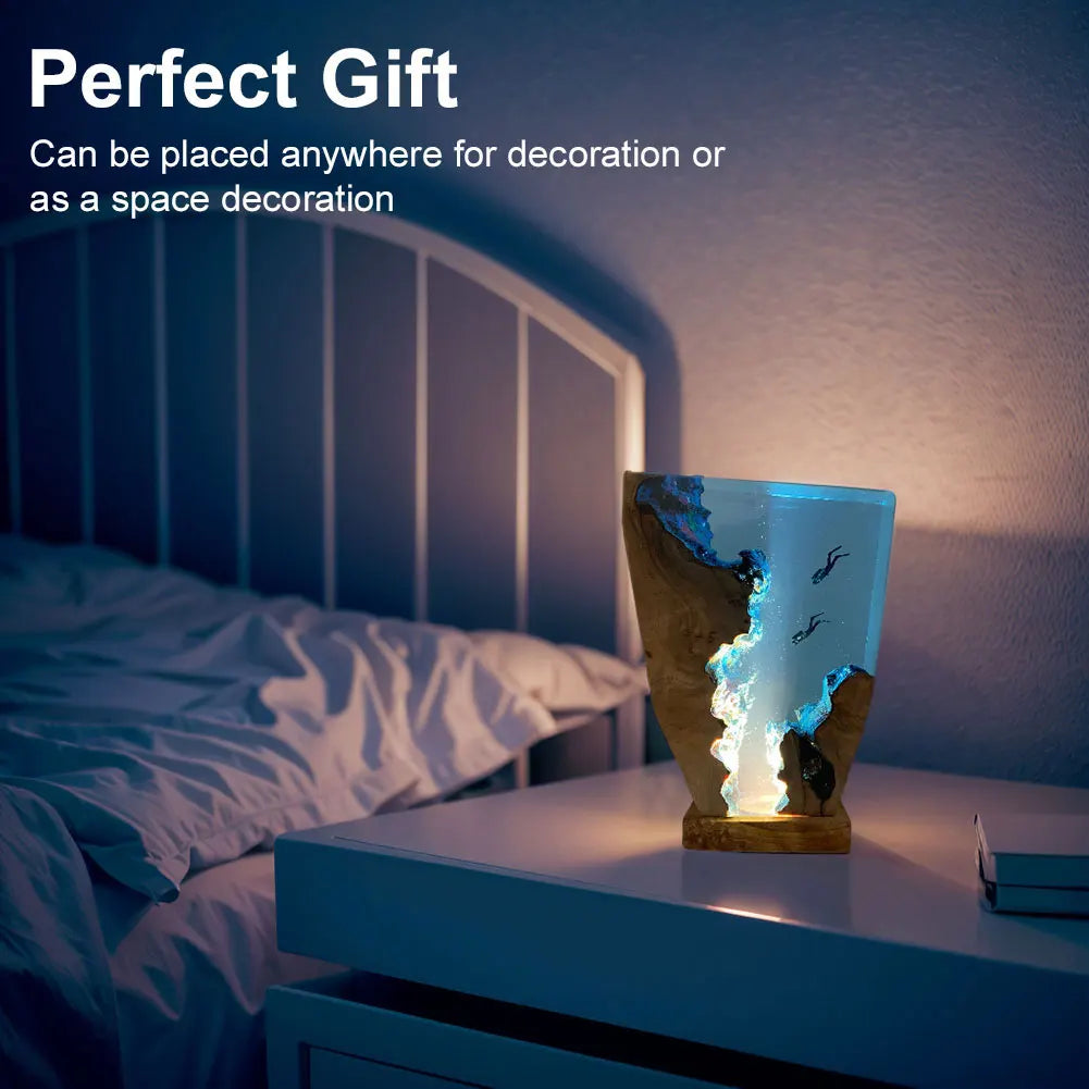 Two Cave Divers Table Light