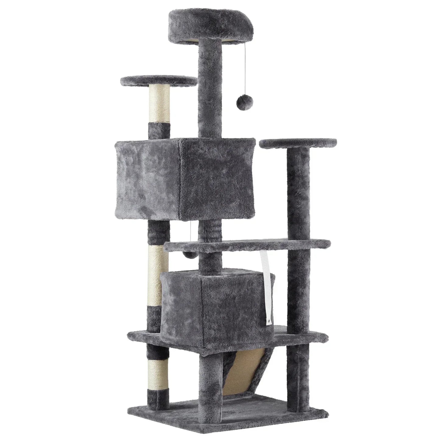 Multi-Level Cat Tower, Dark Grey