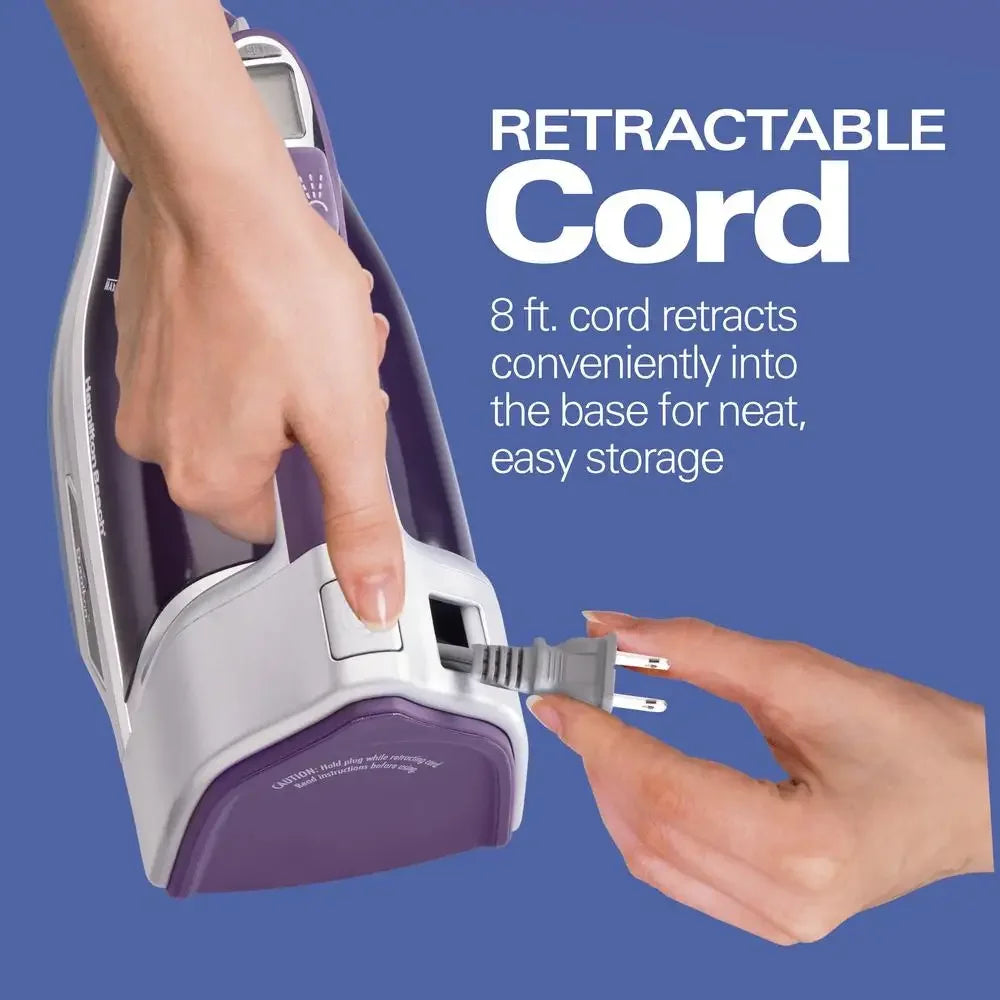Compact Purple Steam Iron